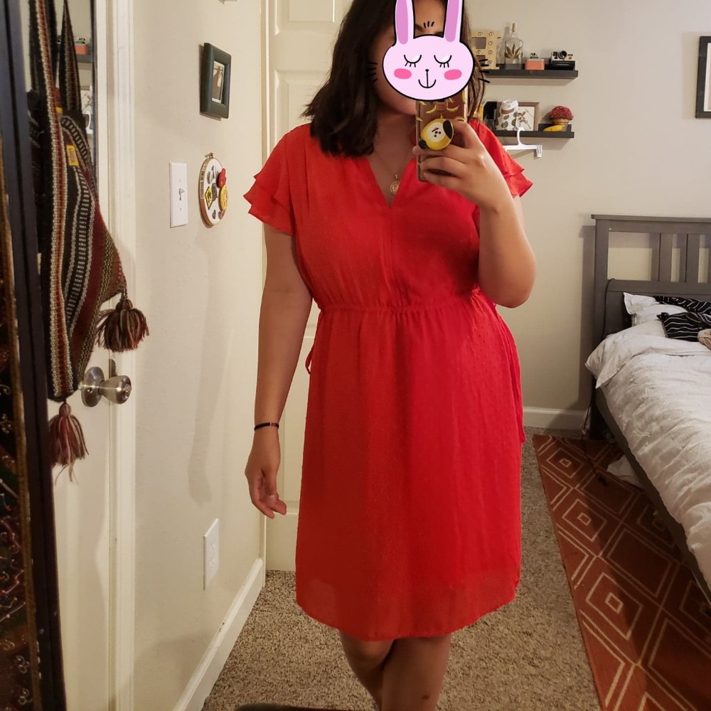 Red dress